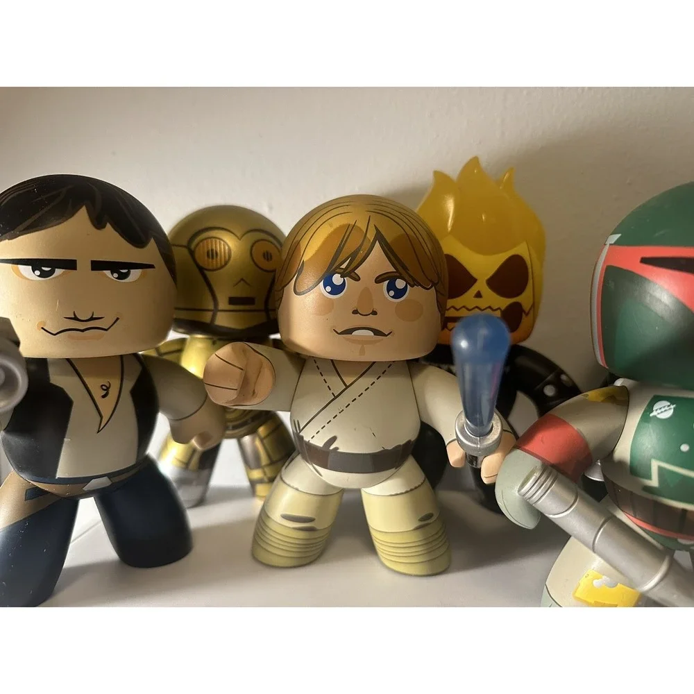 Star Wars &‎ Ghost Rider Mighty Muggs Lot of 7 Action Figure Toys